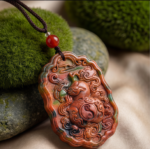 Painted Eight-Trigram Gourd Charm — Attract Wealth, Ward Off Evil, and Ensure Health – Bild 2