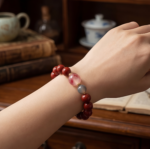 Red Musk and Floating Flower Agate——Promotes blood circulation and wards off evil - immagine 4