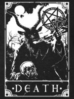 Deadly Tarot - Death Men's Heather Black Denim T-Shirt – Image 4