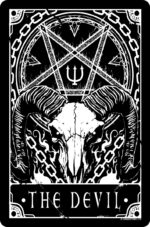 Deadly Tarot - The Devil Greet Tin Card
