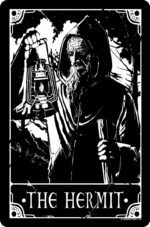 Deadly Tarot - The Hermit Greet Tin Card