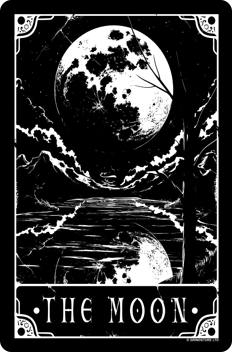 132358-front.jpg Deadly Tarot - The Moon Greet Tin Card - Image 1