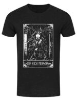 Deadly Tarot The High Priestess Men's Heather Black Denim T-Shirt