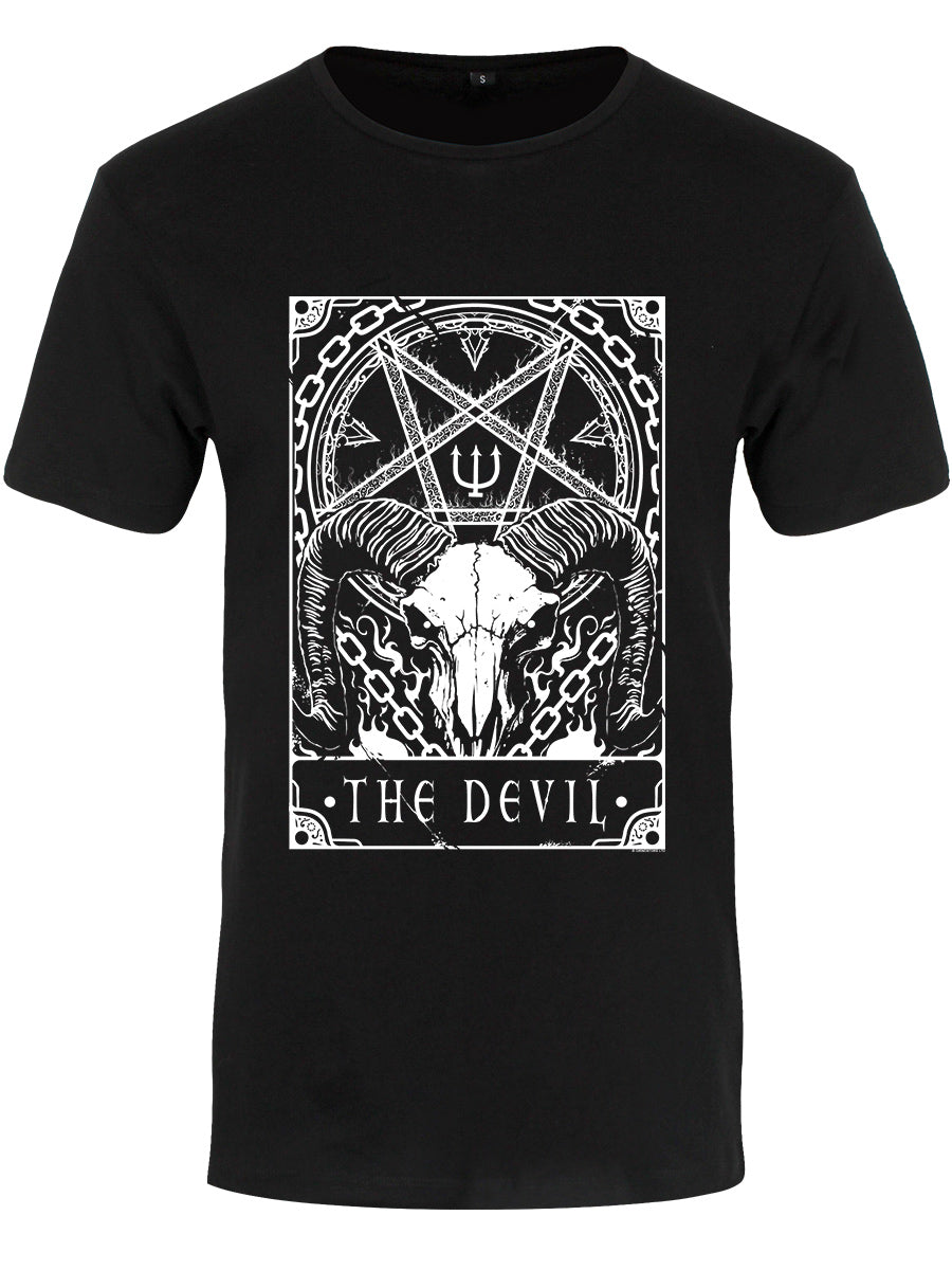 150640-front.jpg Deadly Tarot The Devil Men's Black Premium T-Shirt - Image 1