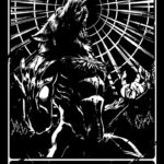 Deadly Tarot The Werewolf Small Tin Sign