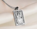 Emperor Tarot Major Arcana Pendant | Silver & Plated Options - Spiritual Protection Tarot Lover - immagine 4