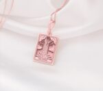 ⁦The Tower Tarot Major Arcana Pendant | 14K Solid Gold - Cosmic Energy Spiritual Protection⁩ - الصورة ⁦7⁩