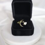 ⁦Celestial 'It Girl' Crystal Rings (Moonstone, Amethyst & Labradorite)⁩ - الصورة ⁦3⁩