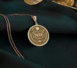 No Medallion Pendant | Silver & Plated Options - Self-Respect Talisman Boundary Affirmation - immagine 3
