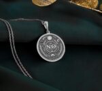No Medallion Pendant | Silver & Plated Options - Self-Respect Talisman Boundary Affirmation - immagine 5