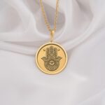Hamsa Hand Protection Amulet | Silver & Plated Options - Spiritual Protection Faith - immagine 2
