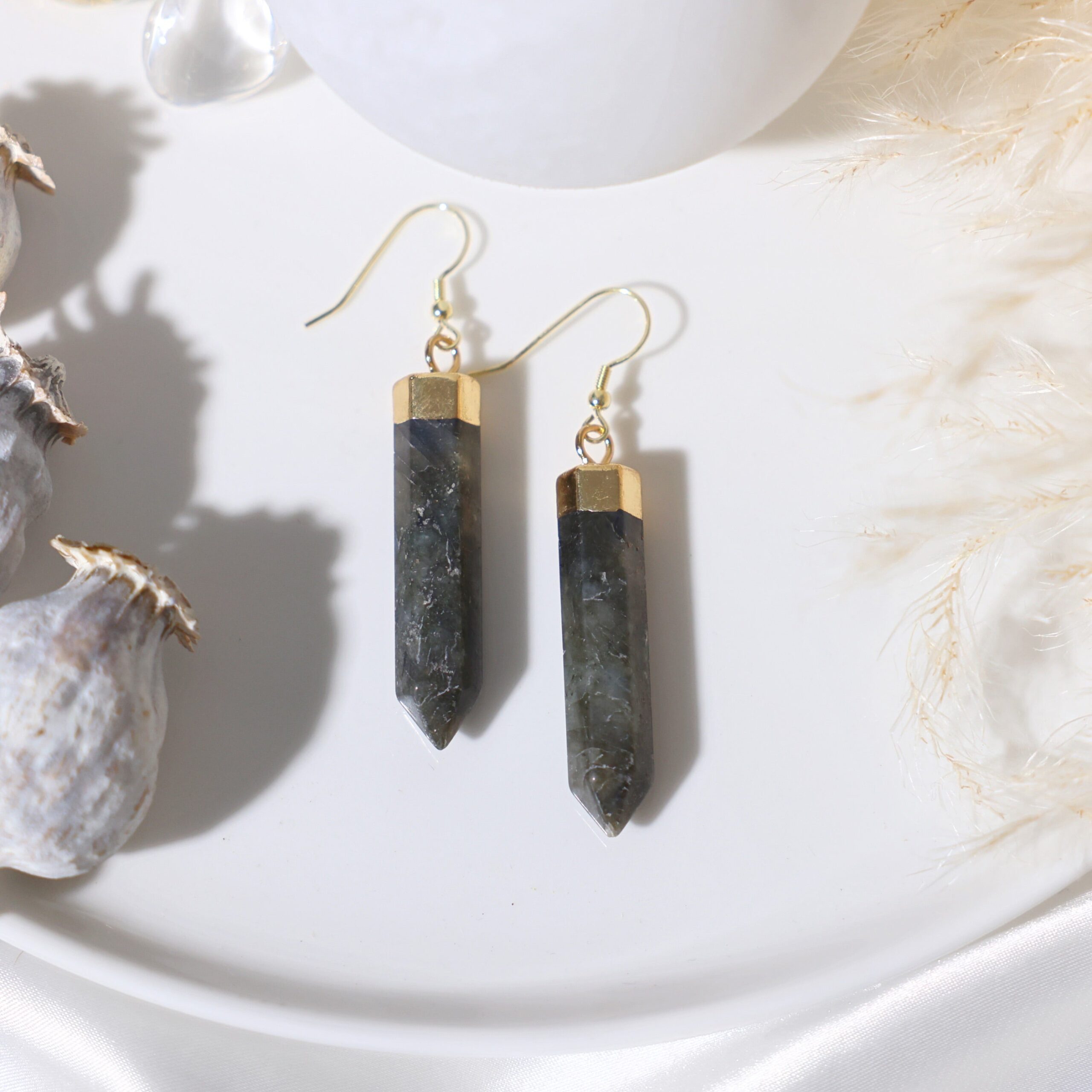 image_64a2e283-1e86-4a5f-a8d3-a266e0710f9c.jpg Labradorite Point Earrings - الصورة 1