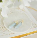 Aquamarine Point Earrings - Image 3